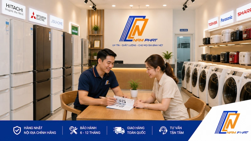 Mua hàng Nhật nội địa uy tín tại Hà Nội - showroom Hàng Nhật Nam Phát chuyên điện tử Nhật 13 năm.