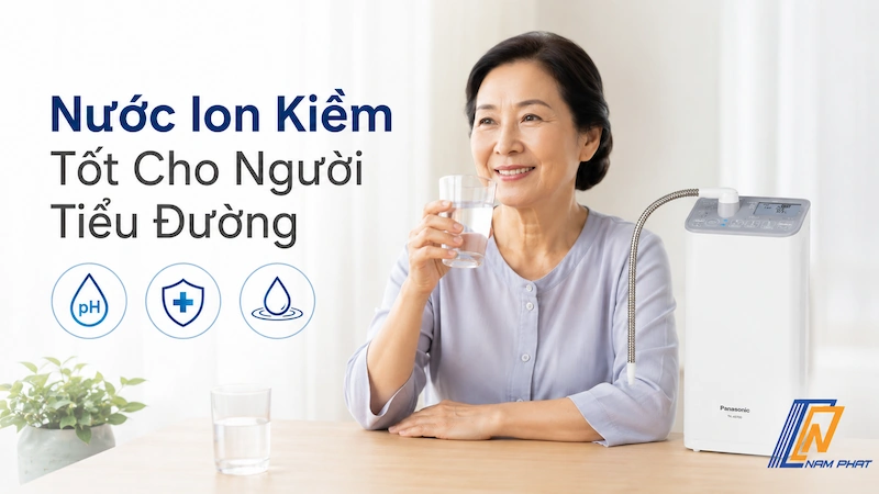 Các lợi ích và lưu ý y khoa khi dùng nước ion kiềm cho người tiểu đường