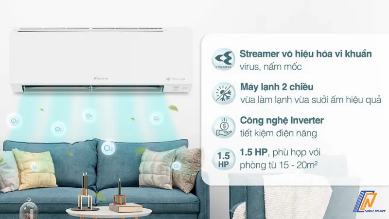 Phin lọc kháng thể sinh học Daikin là phụ kiện tùy chọn mua rời