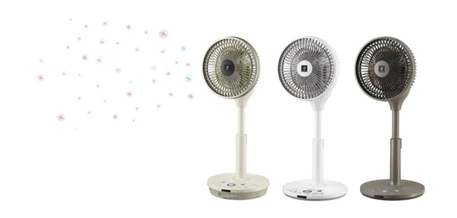 Bộ phát ion Plasmacluster hoạt động khử mùi trên rèm cửa và quần áo