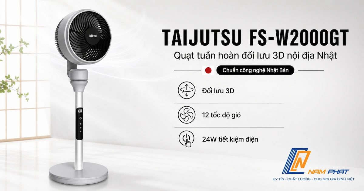 Review Quạt Điện Taijutsu Nội Địa Nhật Thực Tế Có Đáng Tiền?