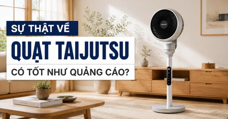 Ảnh thực tế quạt Taijutsu FS W2000GT trong phòng khách