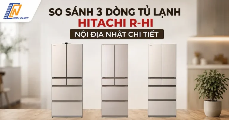 So sánh 3 dòng tủ lạnh Hitachi R-HI nội địa Nhật cao cấp