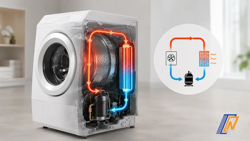 Hệ thống máy nén block bơm nhiệt vận hành tuần hoàn khép kín của Heat Pump