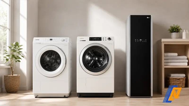 Showroom Hàng Nhật Nam Phát chuyên cung cấp các hãng máy giặt sấy cao cấp