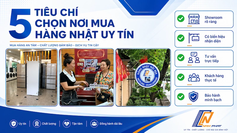 5 tiêu chí chọn địa chỉ mua hàng Nhật nội địa điện tử uy tín tại Hà Nội.