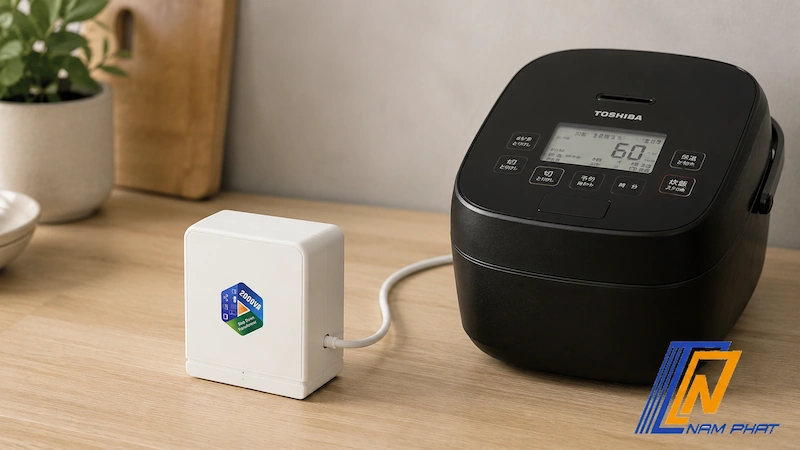 Biến áp đổi nguồn công suất 2000VA cho nồi cơm điện Toshiba nội địa Nhật