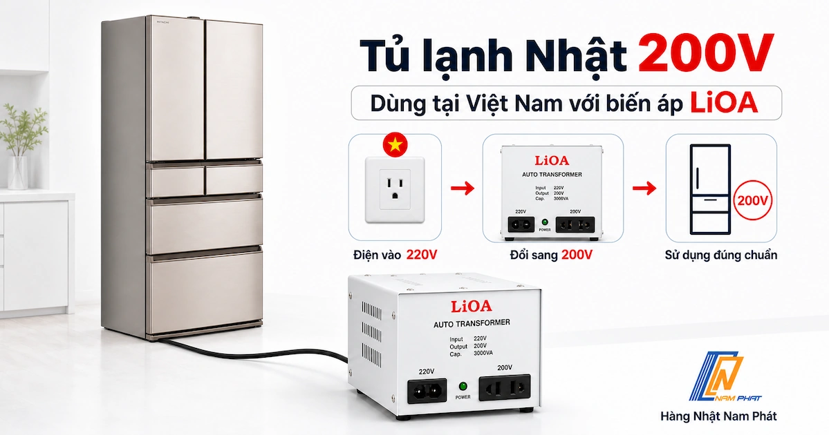 Tủ Lạnh Nhật 200V Dùng Ở Việt Nam: Cần Biến Áp Không?