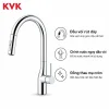Vòi rửa bát KVK KM6061EC nội địa Nhật thiết kế thân cong mạ crôm